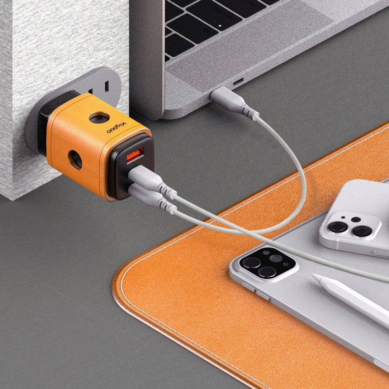 VogDUO 65W GaN PD Wall Charger has half the charging time of other devices