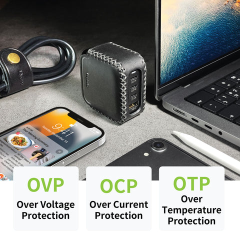 100W USB-C 4-port GaN Charger