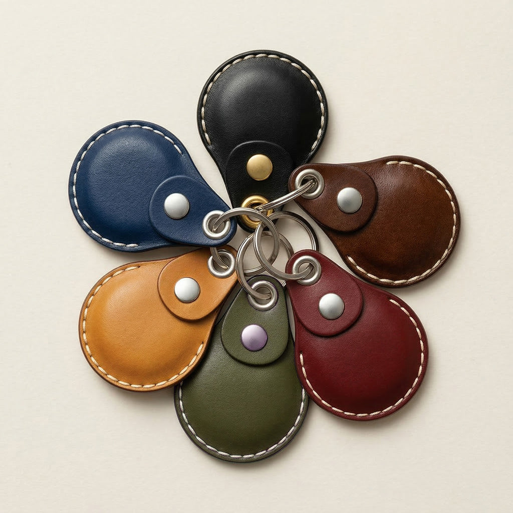 Multicolored leather keychain of VogDUO leather case for Apple AirTag