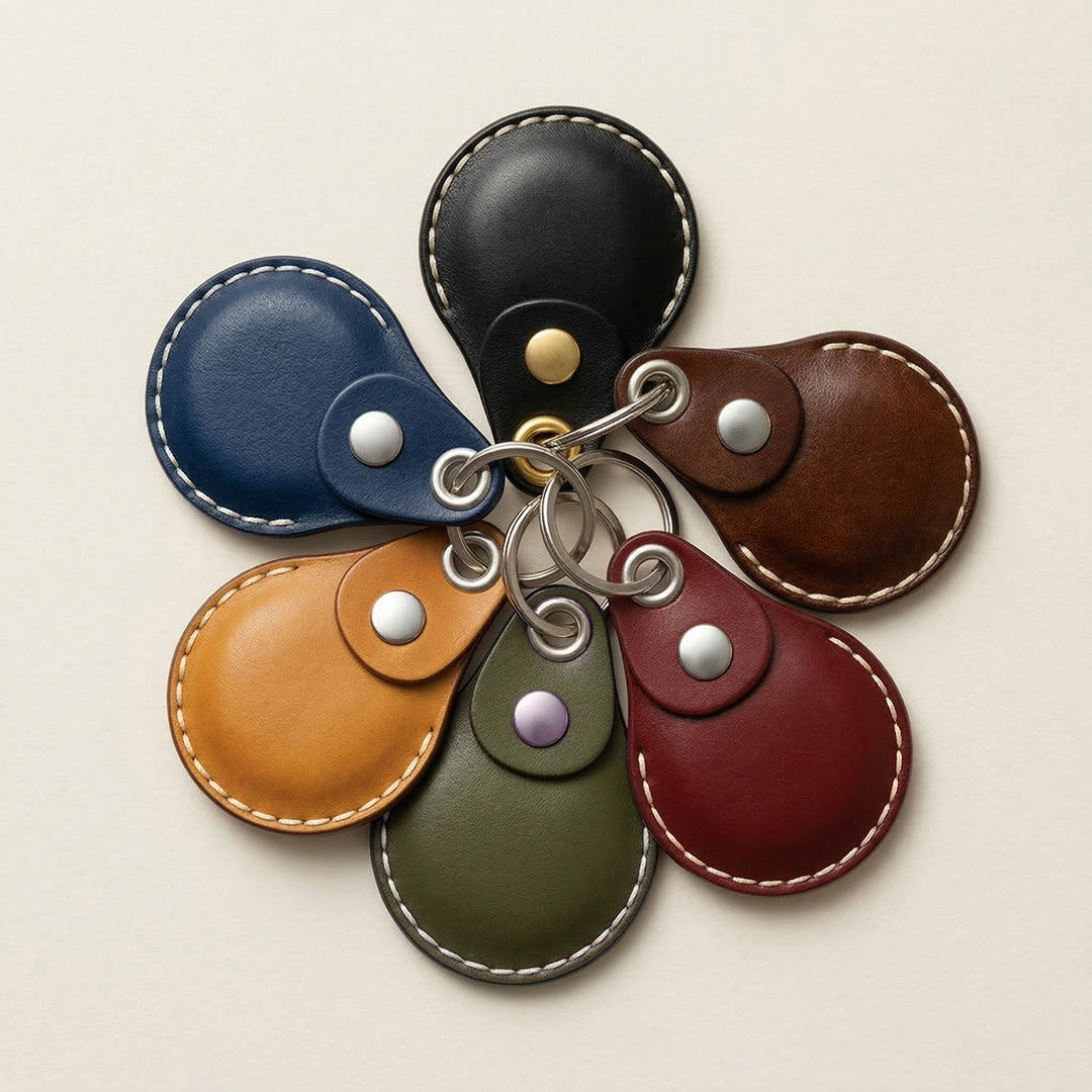 Multicolored leather keychain of VogDUO leather case for Apple AirTag